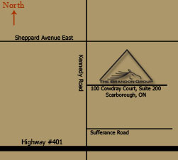 Map showing location of The Brandon Group